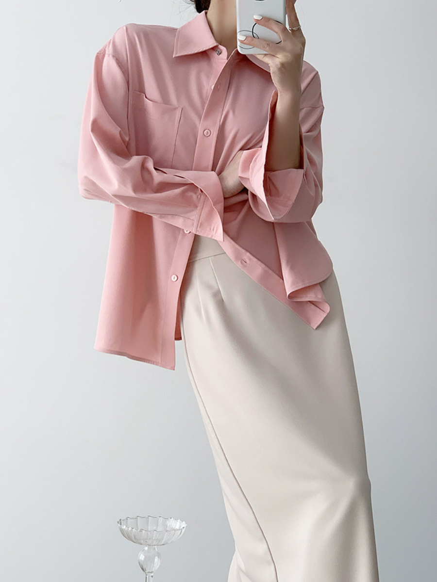 Xaylee Drop Shoulder Shirt-The Black Bow-