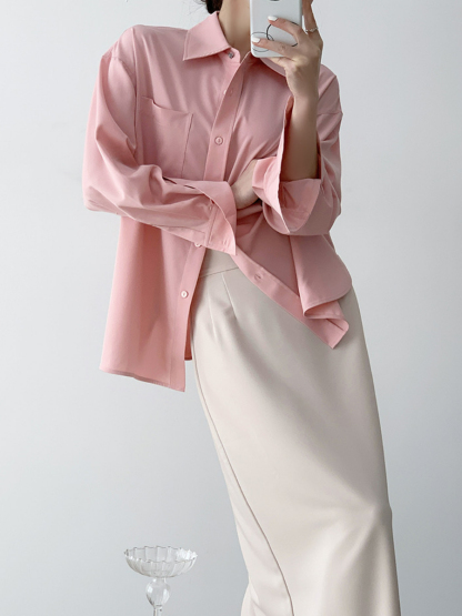 Xaylee Drop Shoulder Shirt-The Black Bow-