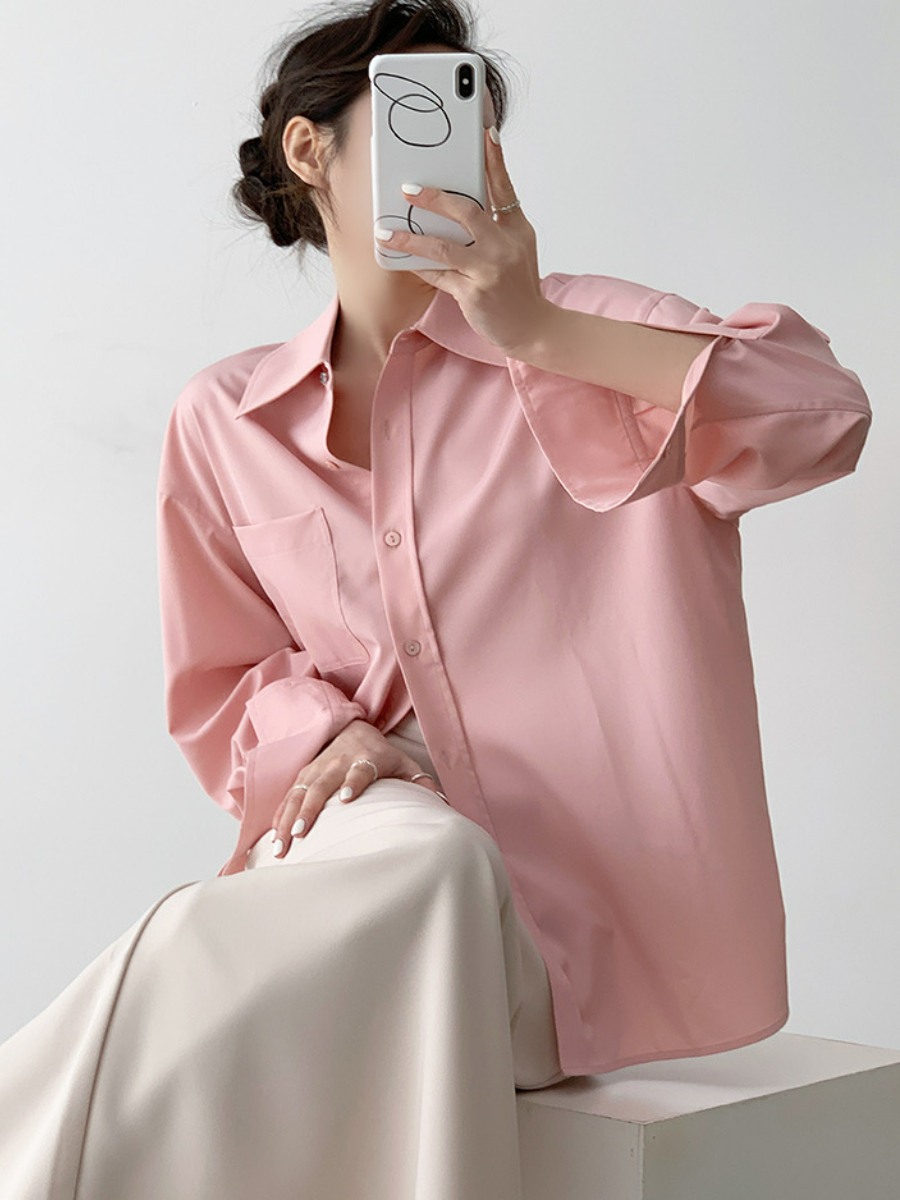 Xaylee Drop Shoulder Shirt-The Black Bow-
