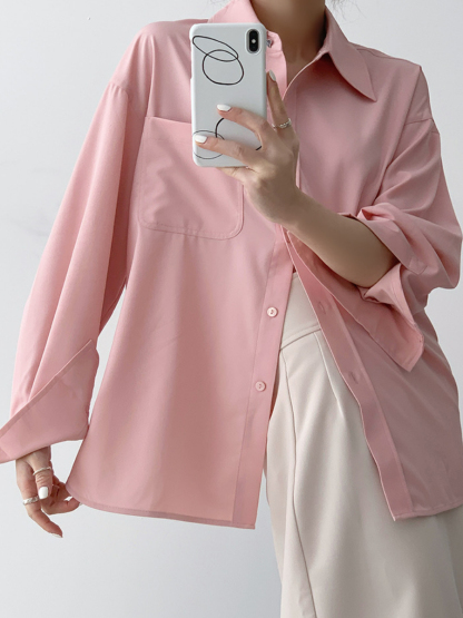 Xaylee Drop Shoulder Shirt-The Black Bow-