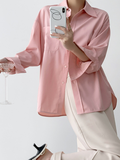 Xaylee Drop Shoulder Shirt-The Black Bow-
