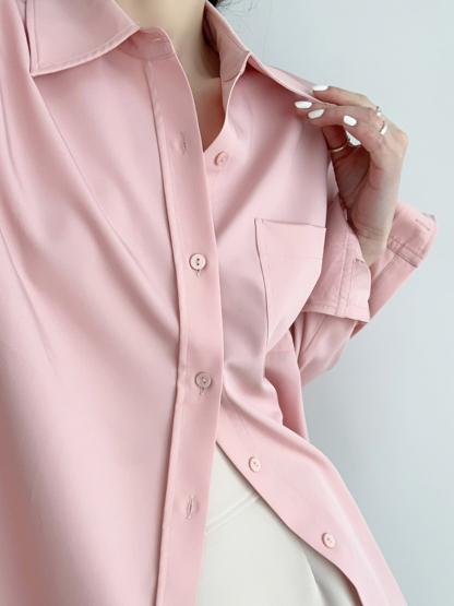 Xaylee Drop Shoulder Shirt-The Black Bow-
