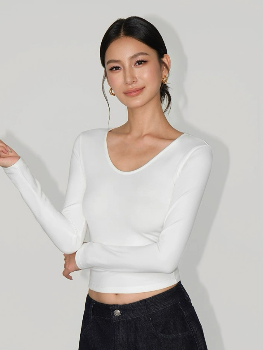 Ann Long Sleeve Basic Top