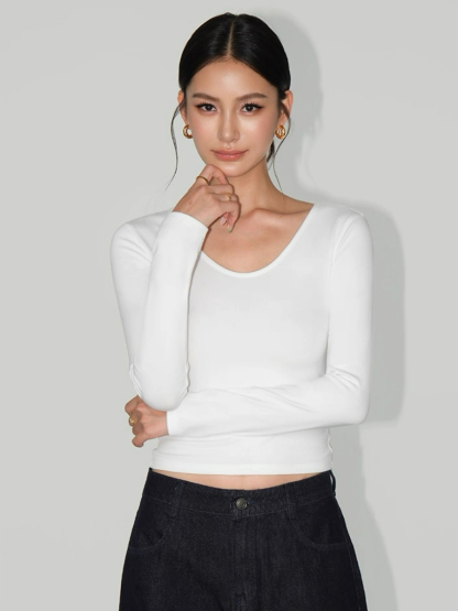 Ann Long Sleeve Basic Top