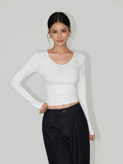 Ann Long Sleeve Basic Top