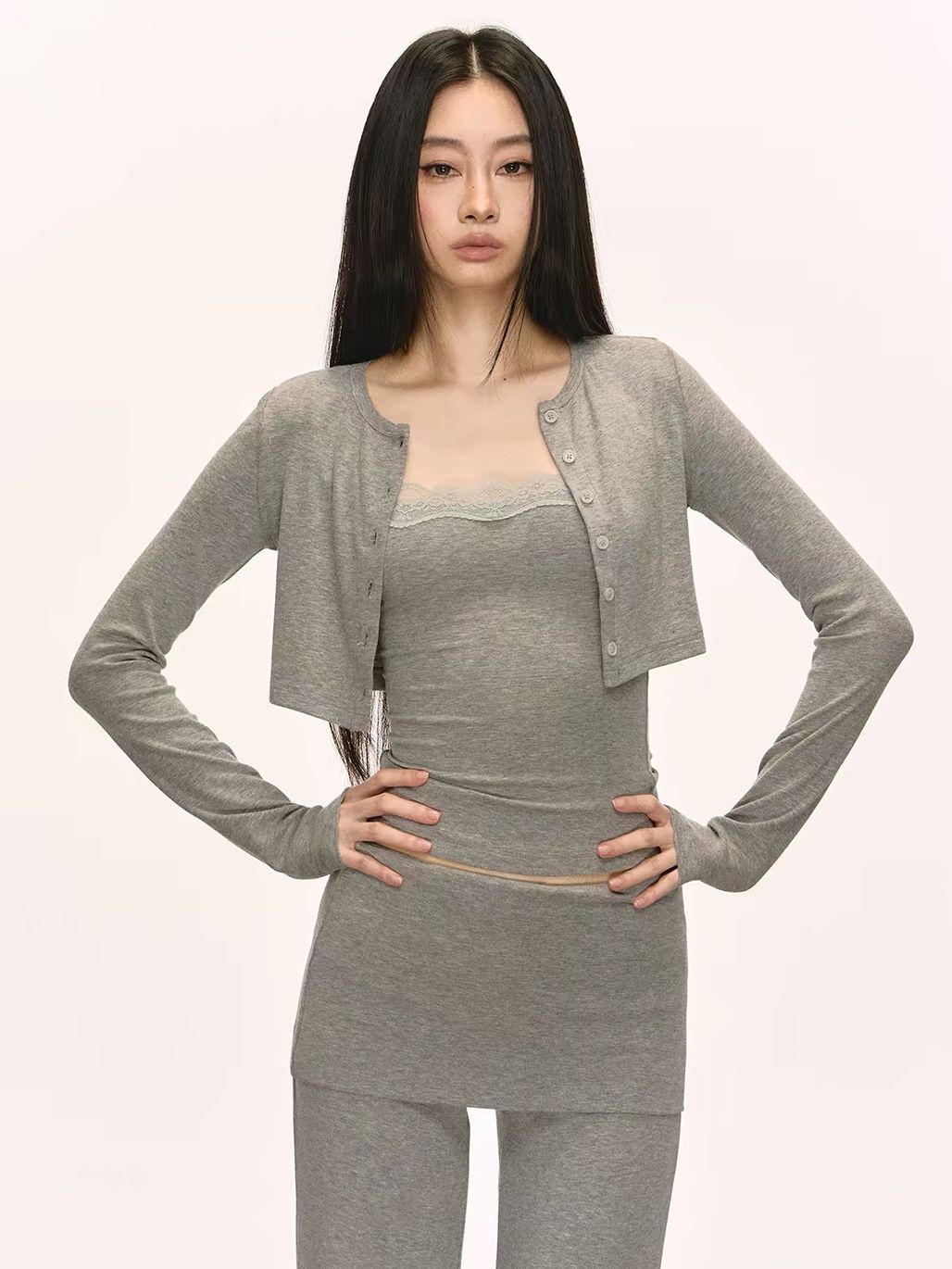 Gatlin Relaxed Casual Set (Sold Seperately-Camisole, Cardigan, Pants,Shorts)