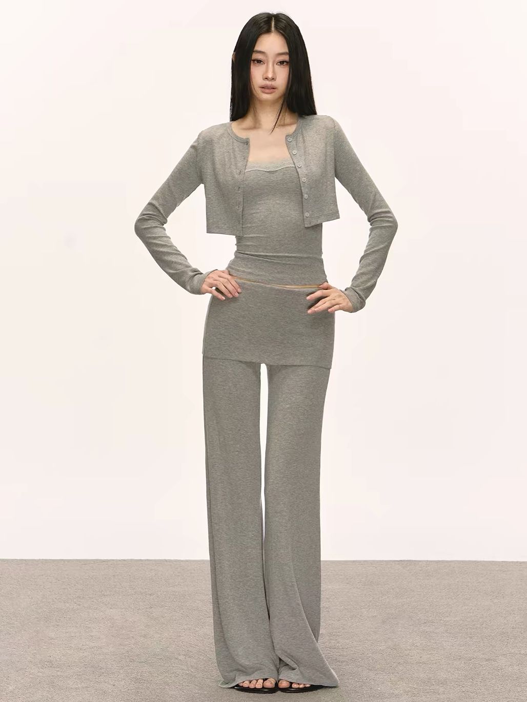 Gatlin Relaxed Casual Set (Sold Seperately-Camisole, Cardigan, Pants,Shorts)