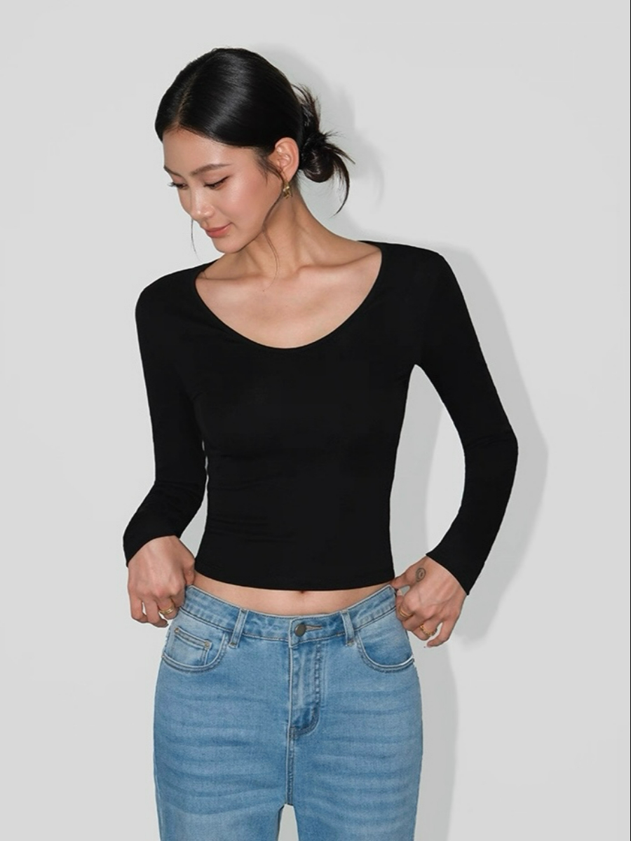 Ann Long Sleeve Basic Top
