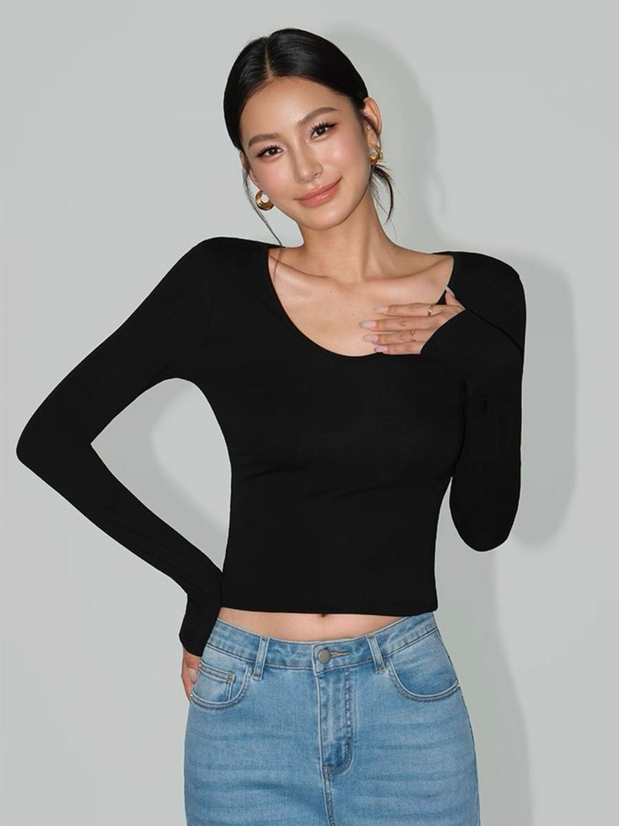 Ann Long Sleeve Basic Top
