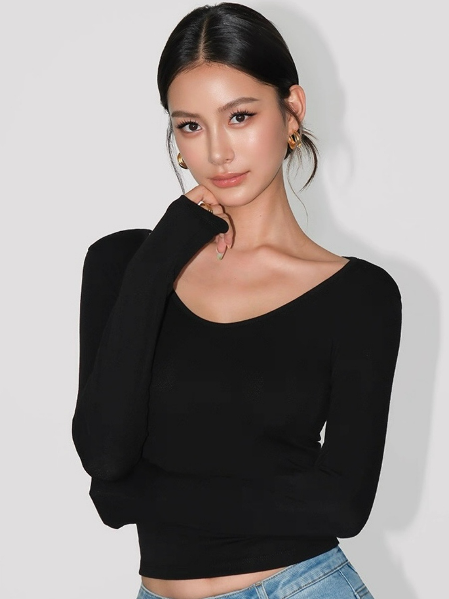 Ann Long Sleeve Basic Top
