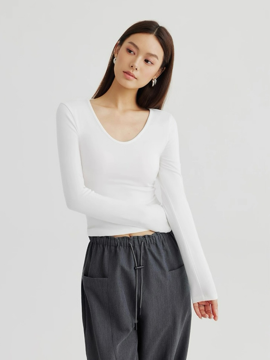 Ann Long Sleeve Basic Top