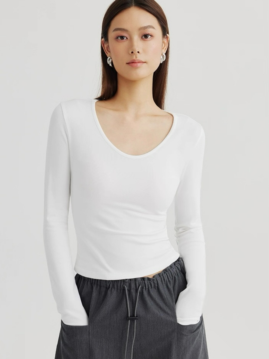 Ann Long Sleeve Basic Top