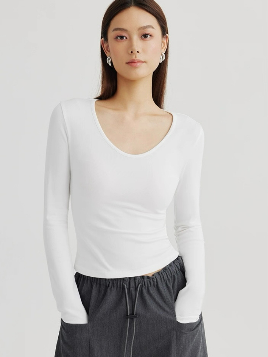 Ann Long Sleeve Basic Top