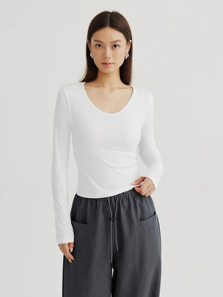 Ann Long Sleeve Basic Top