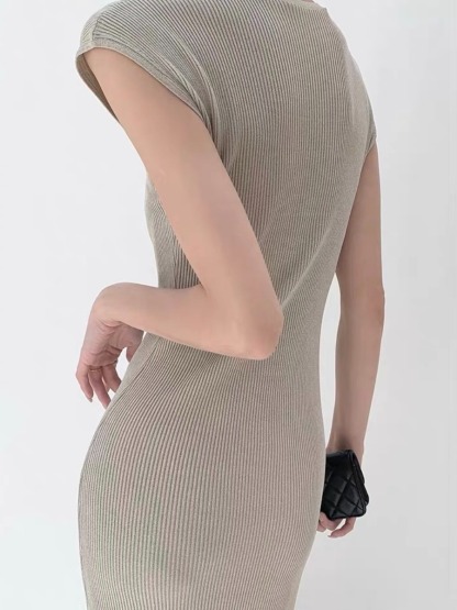 Tam Two Way Cardigan/ Button Knit Dress-The Black Bow-