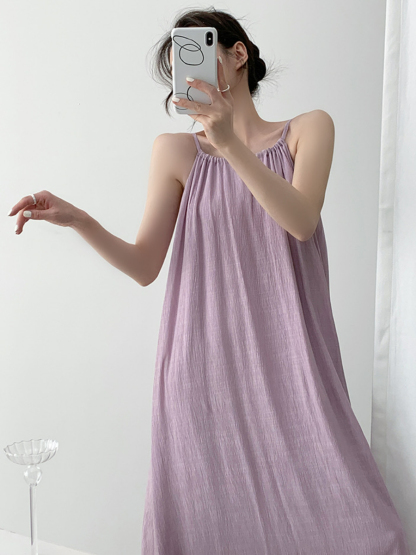 Xamorra Round Neck Maxi Dress-The Black Bow-