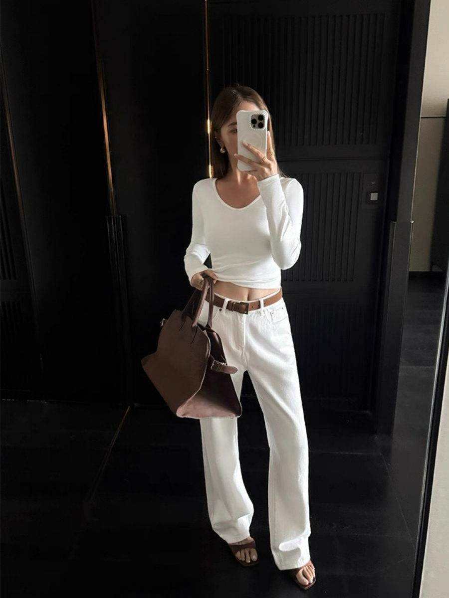 Ann Long Sleeve Basic Top