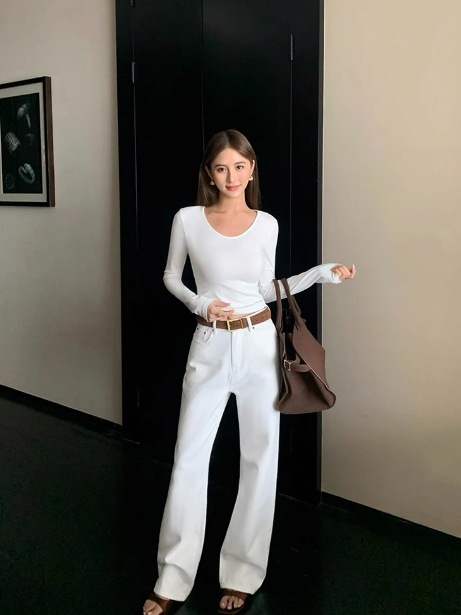 Ann Long Sleeve Basic Top
