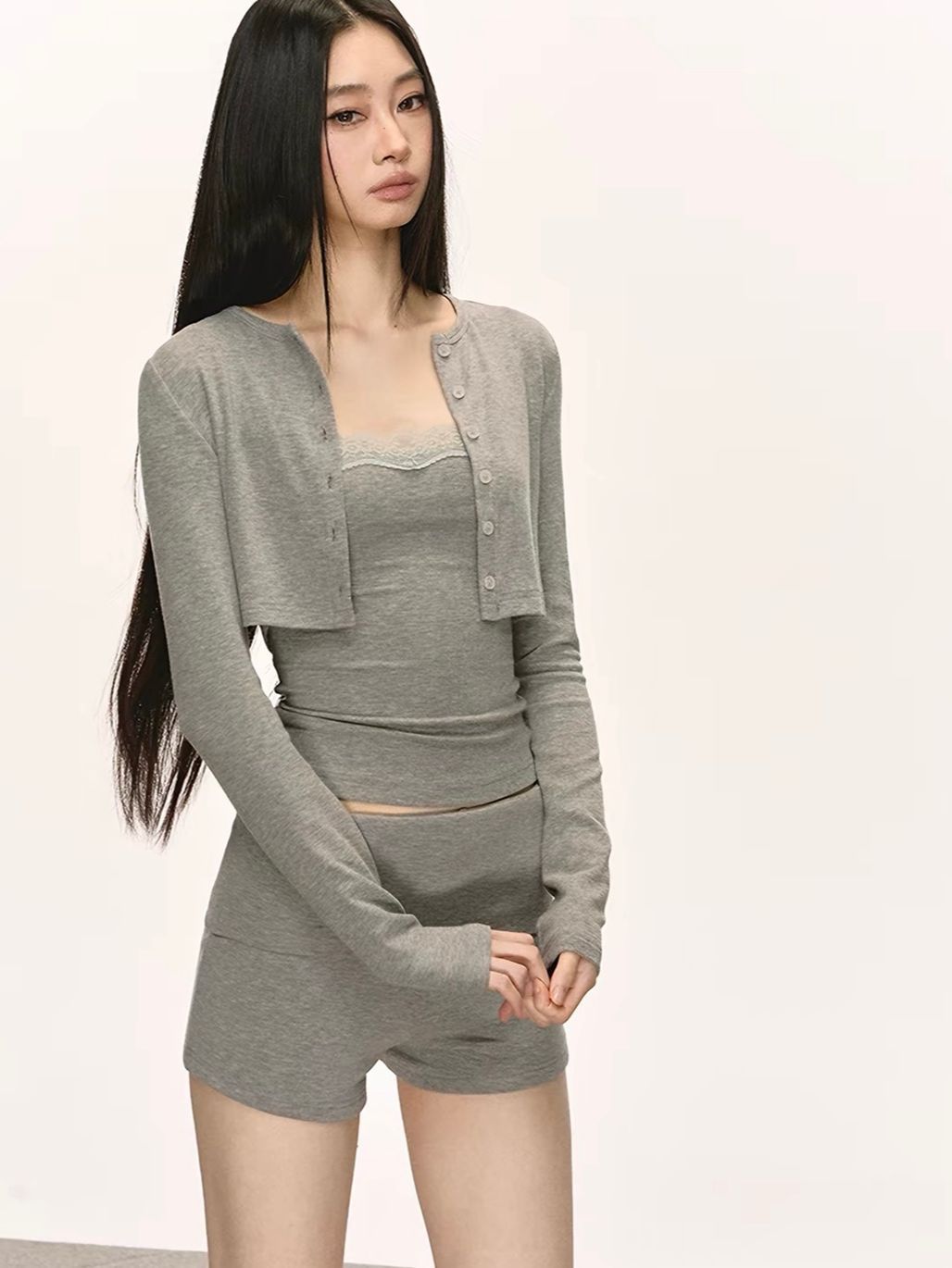 Gatlin Relaxed Casual Set (Sold Seperately-Camisole, Cardigan, Pants,Shorts)
