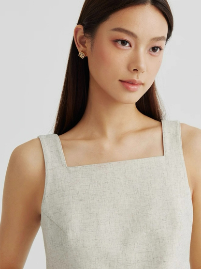 Alexandra Back Waist Tie Linen Top & Pants