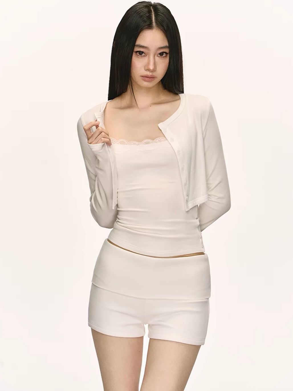 Gatlin Relaxed Casual Set (Sold Seperately-Camisole, Cardigan, Pants,Shorts)