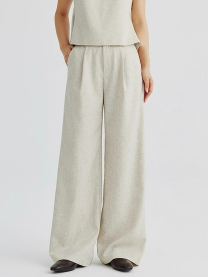 Alexandra Back Waist Tie Linen Top & Pants