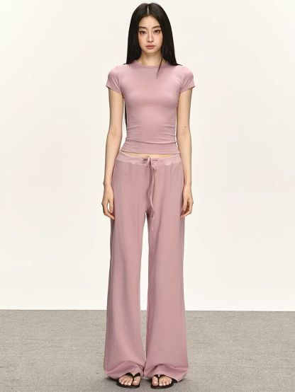Giavanna Casual Fitted Top & Foldover Pants (Sold Seperately)