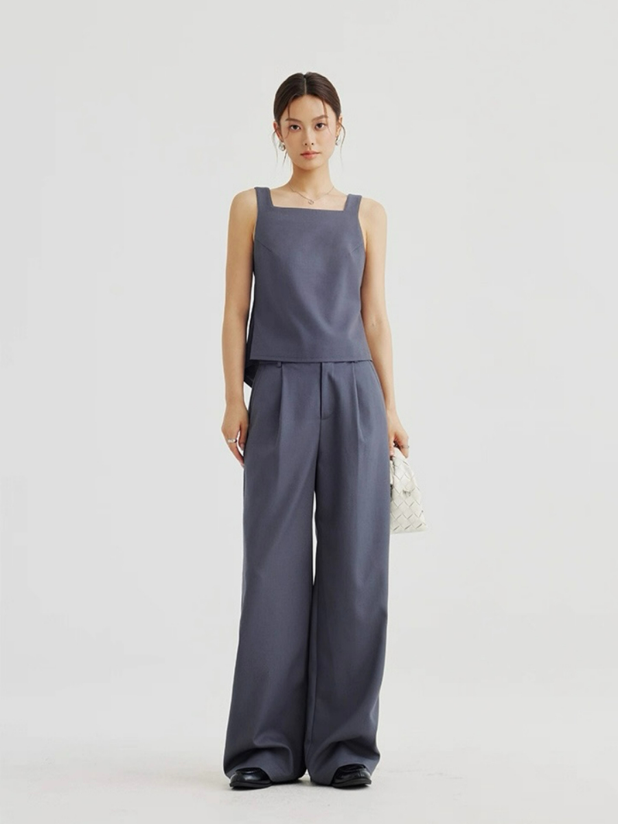 Alexandra Back Waist Tie Linen Top & Pants