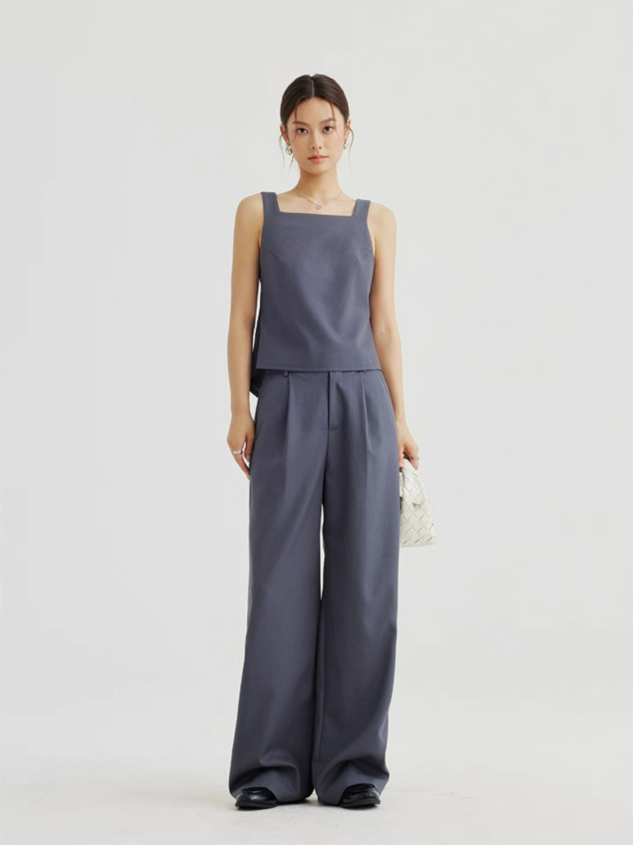 Alexandra Back Waist Tie Linen Top & Pants