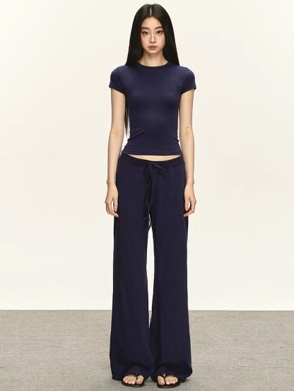Giavanna Casual Fitted Top & Foldover Pants (Sold Seperately)