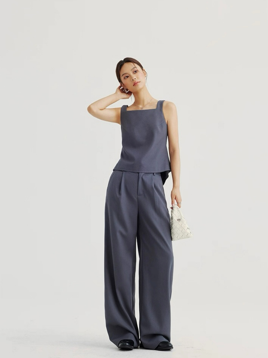 Alexandra Back Waist Tie Linen Top & Pants