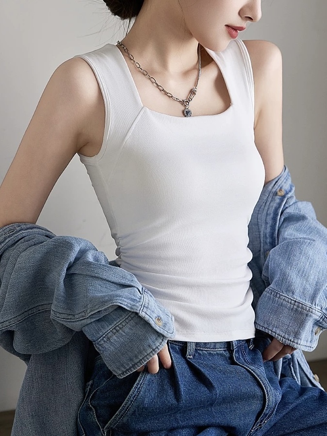 Diya Square Neck Padded Top