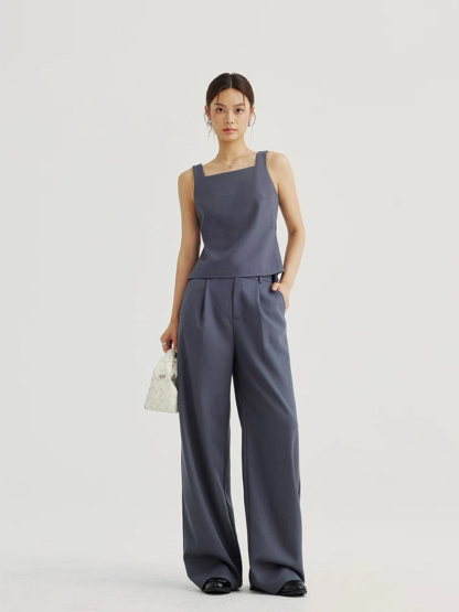 Alexandra Back Waist Tie Linen Top & Pants