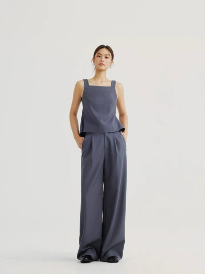 Alexandra Back Waist Tie Linen Top & Pants