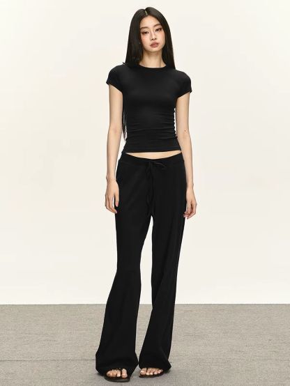 Giavanna Casual Fitted Top & Foldover Pants (Sold Seperately)