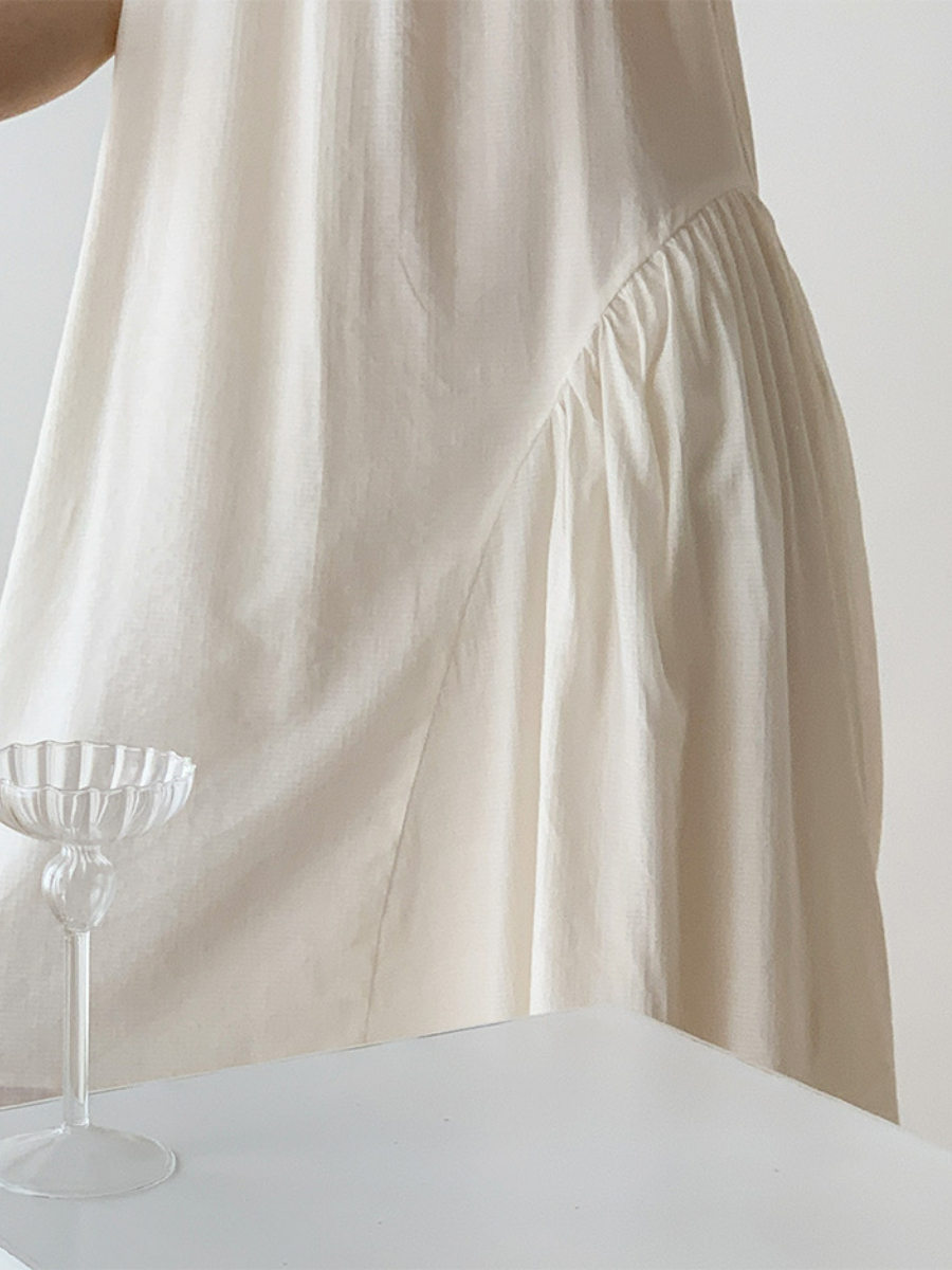 Xandya Halter Neck Ruffle Dress-The Black Bow-