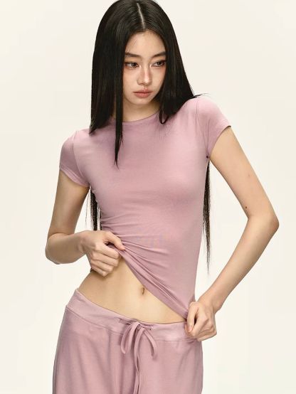 Giavanna Casual Fitted Top & Foldover Pants (Sold Seperately)