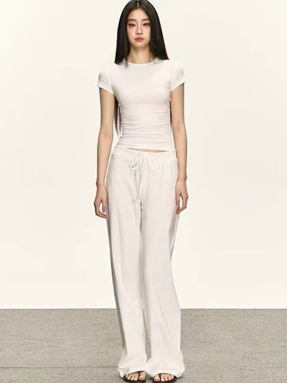 Giavanna Casual Fitted Top & Foldover Pants (Sold Seperately)
