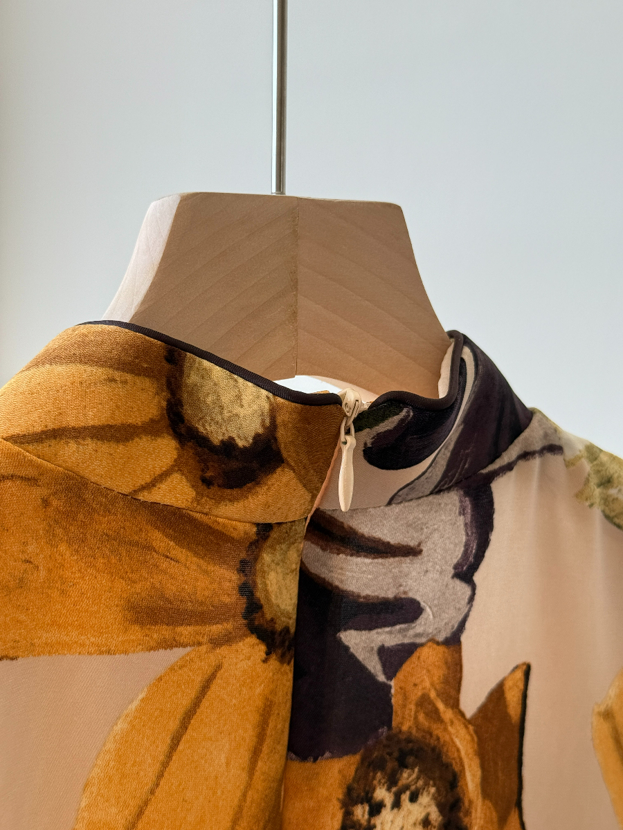 Xi Ping Floral Cheongsam