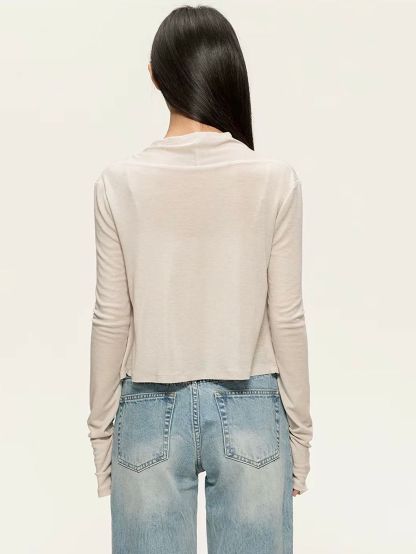 Gyulia Bow-Front Tube Top & Cascading Ruffle-Trim Cardigan (Sold Seperately)