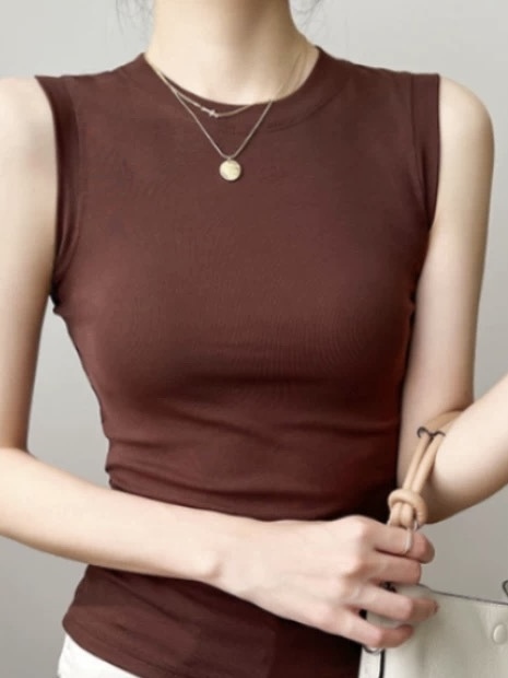 Dawsyn Crew Neck Sleeveless Top