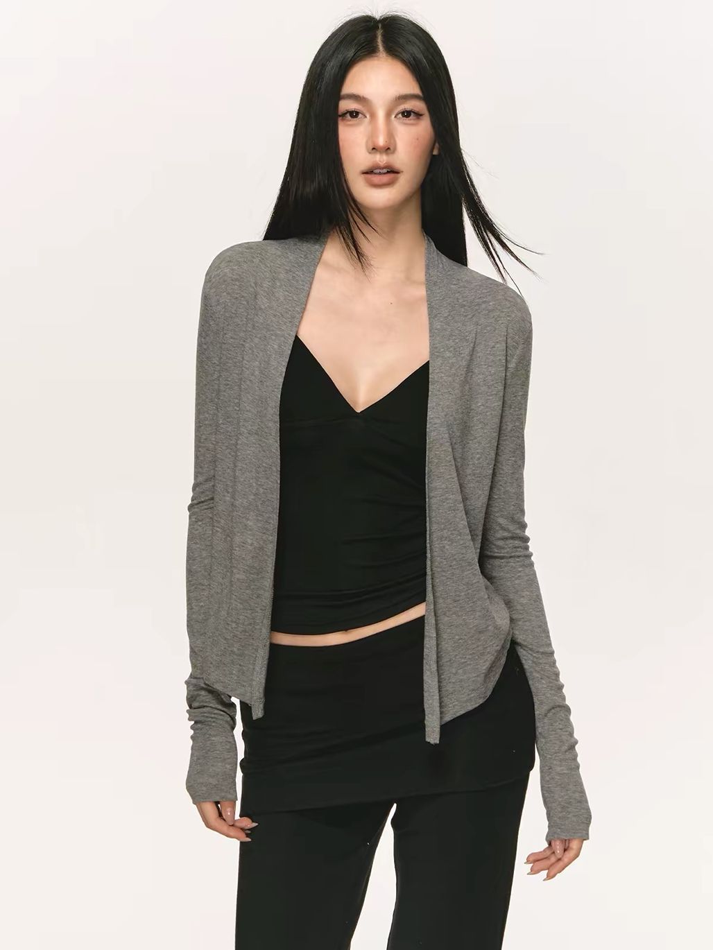 Gigi Lyocell Wool Blend Cardigan