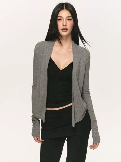 Gigi Lyocell Wool Blend Cardigan
