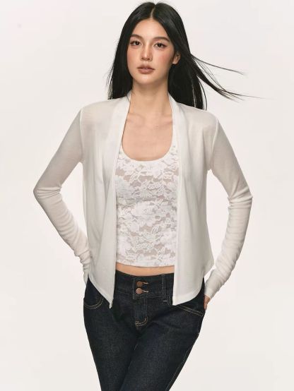 Gigi Lyocell Wool Blend Cardigan