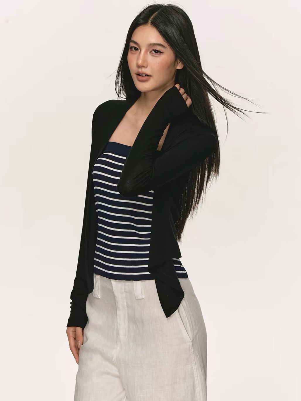 Gigi Lyocell Wool Blend Cardigan