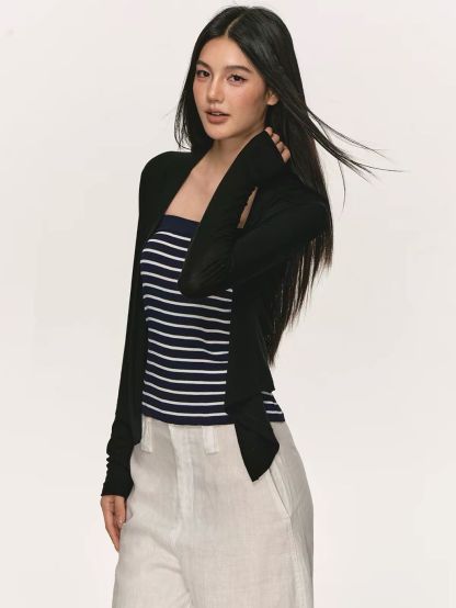 Gigi Lyocell Wool Blend Cardigan