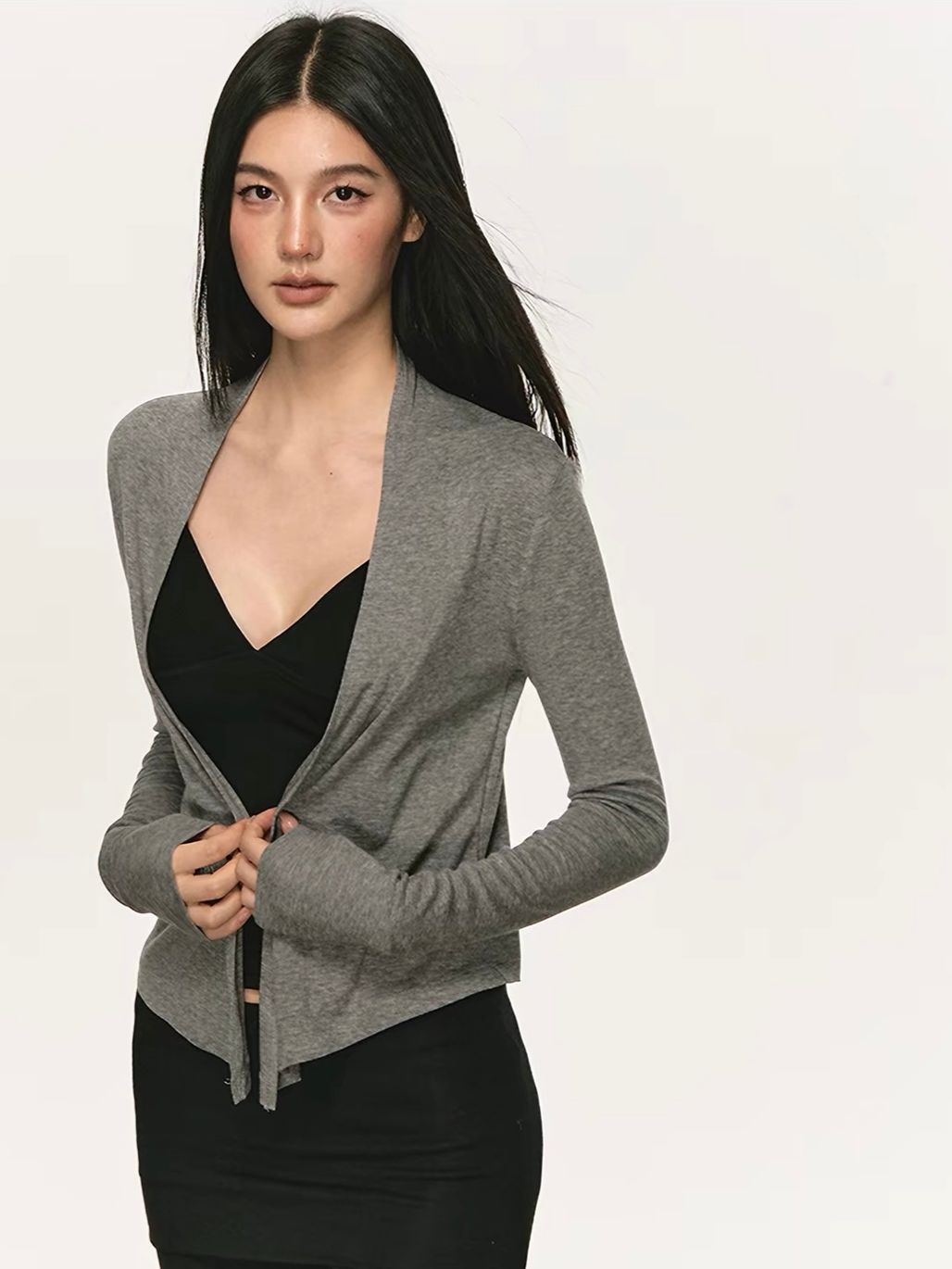 Gigi Lyocell Wool Blend Cardigan