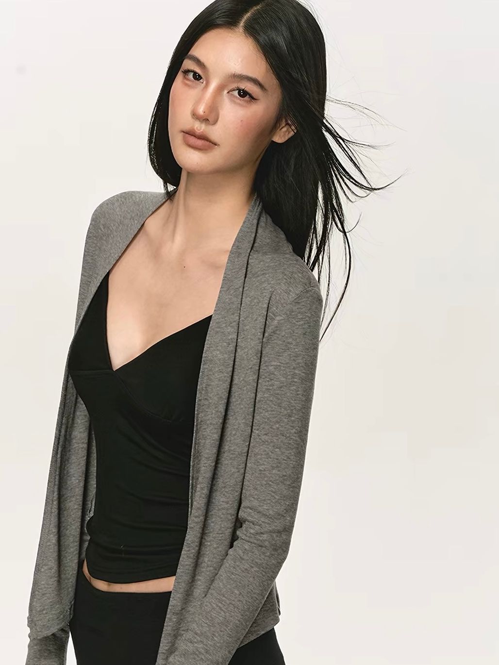 Gigi Lyocell Wool Blend Cardigan