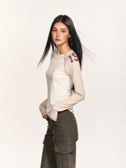 Gertur Two-Tone Raglan Top