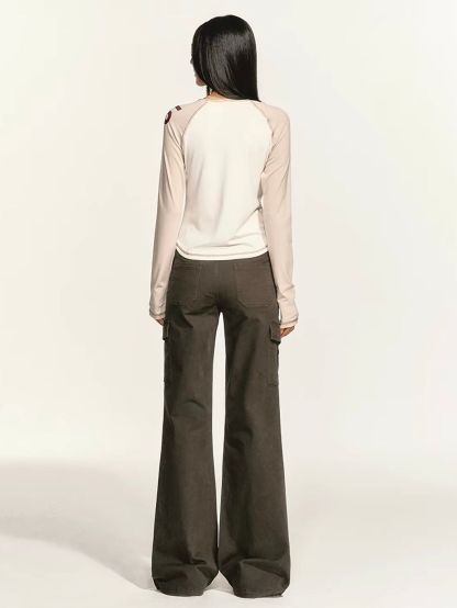 Gertur Two-Tone Raglan Top